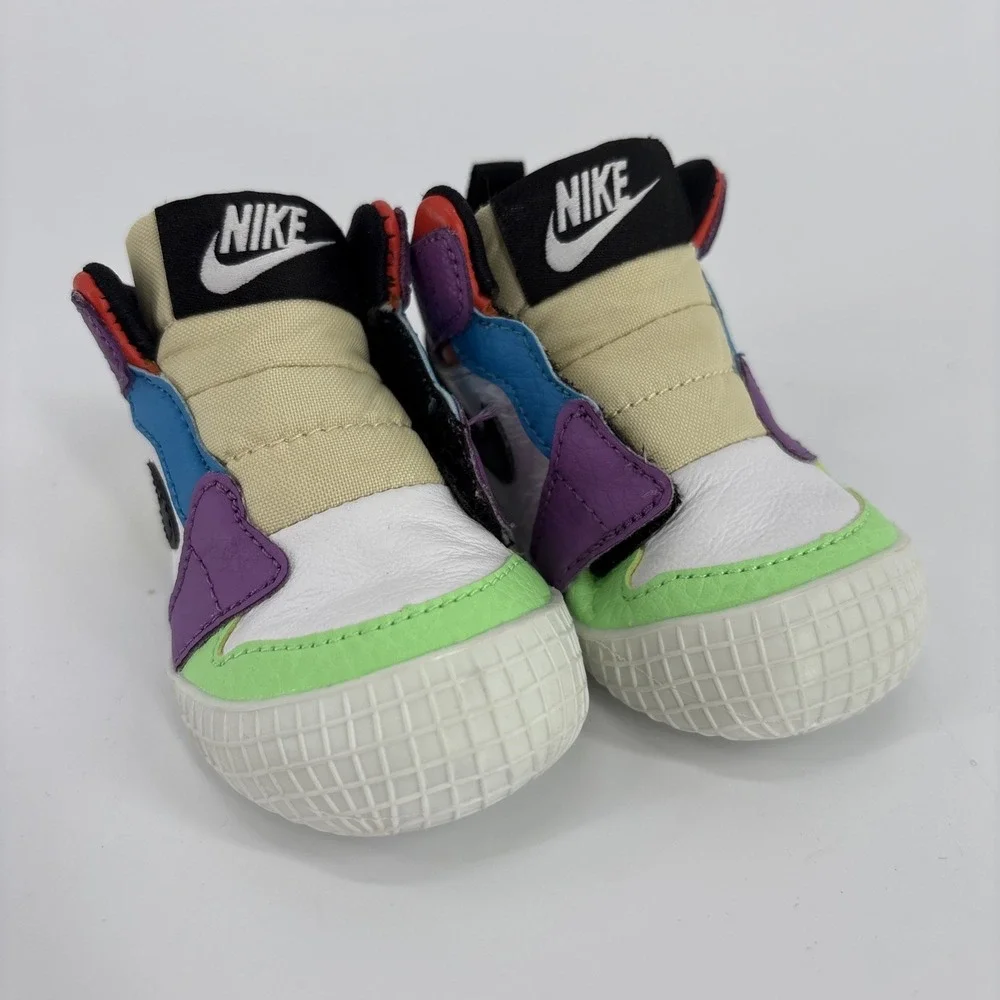 Nike Air Jordan 1 Crib Bootie Infant Multicolor‎ AT3745-109 Size 2C