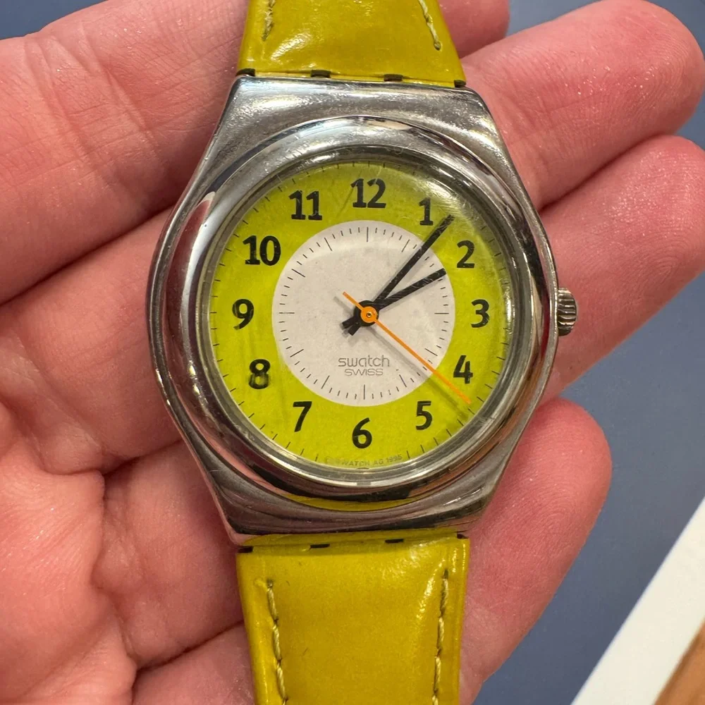 Swatch watch pistacchio