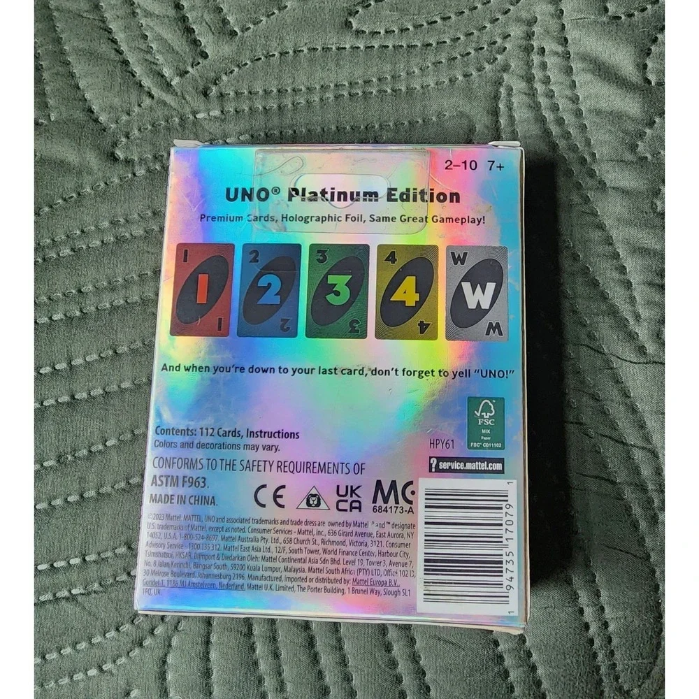 Mattel uno platinum