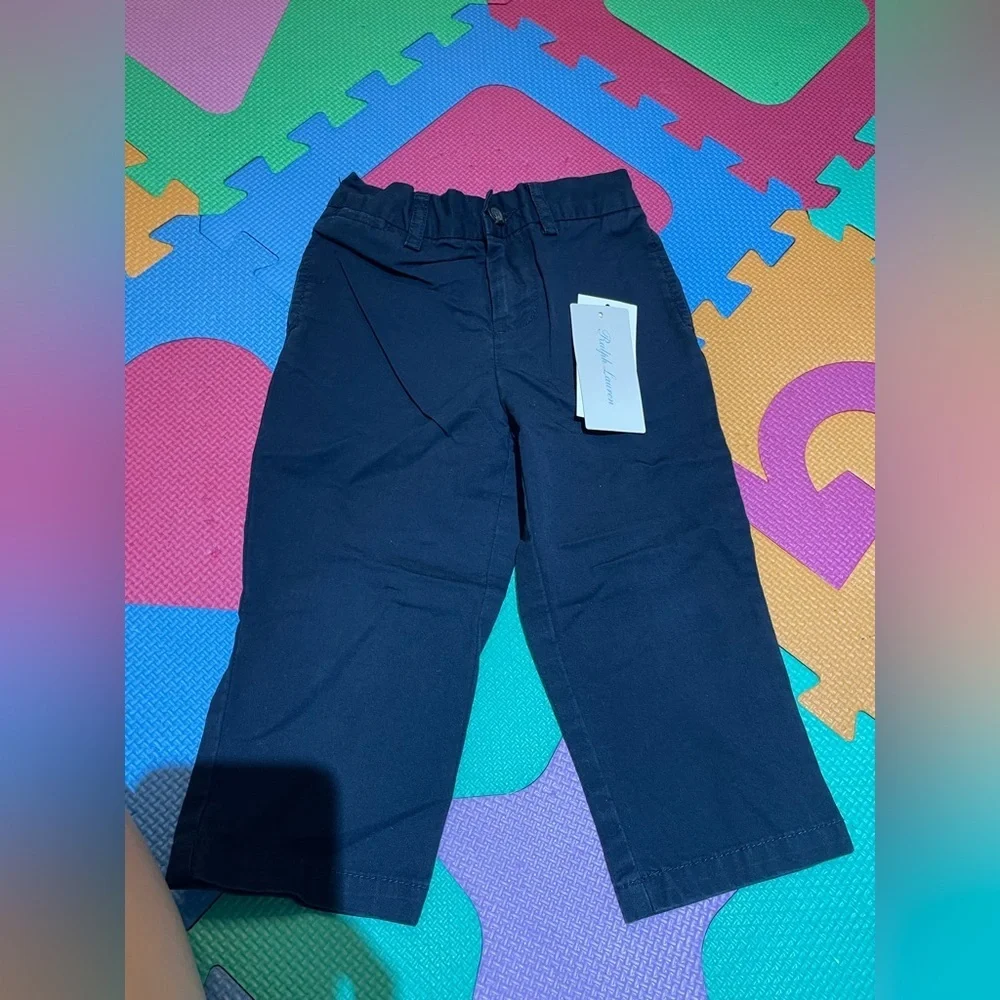Ralph Lauren Kids Navy Casual Pants