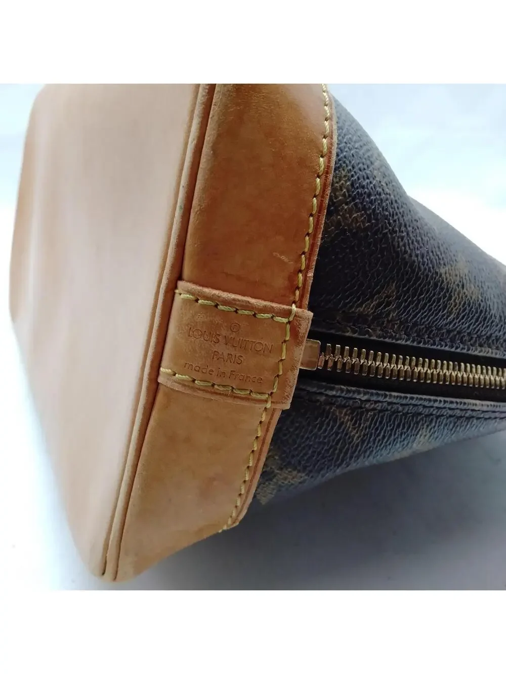 Louis Vuitton LV Hand Bag Alma Brown Monogram VI0030