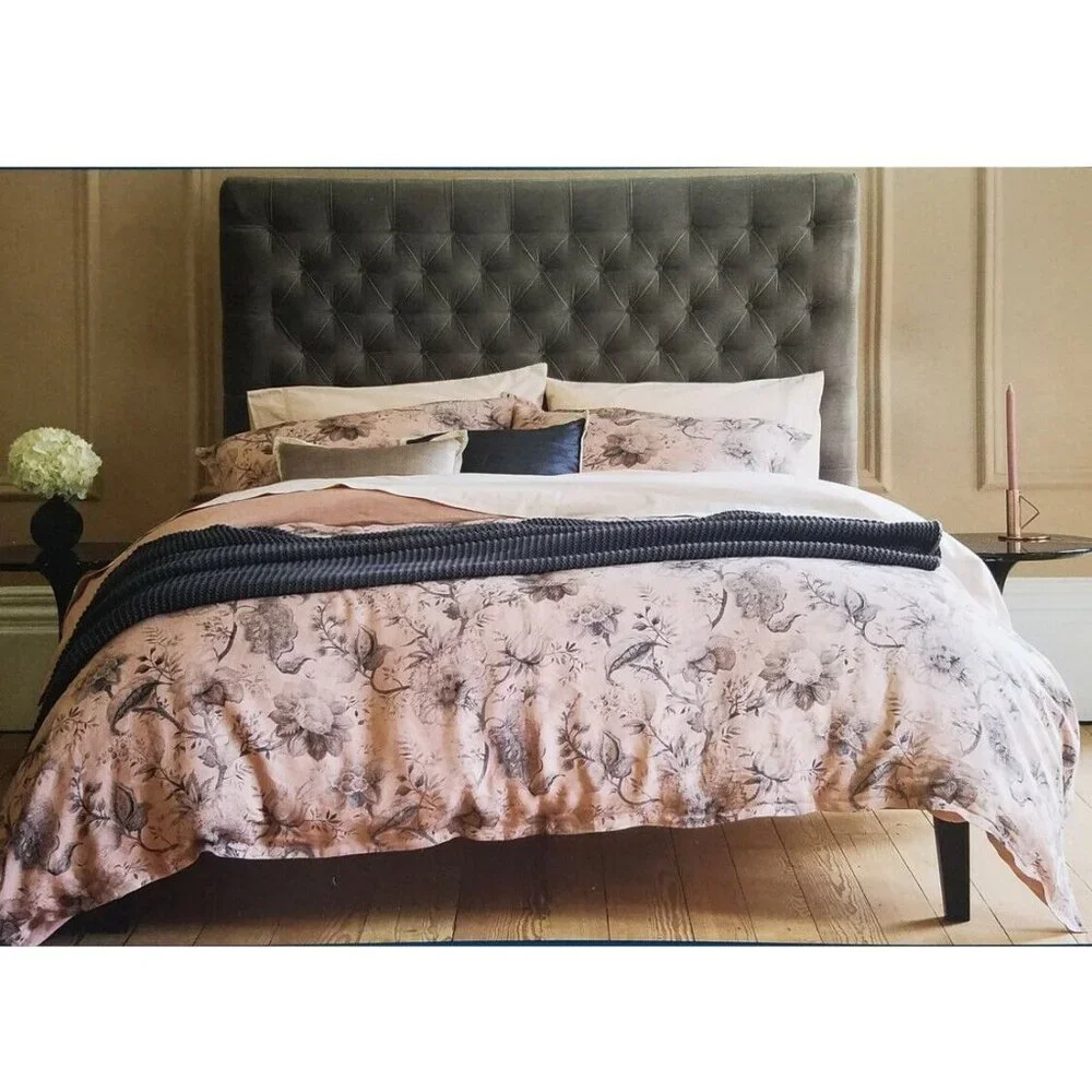 Christy of England Regency Floral King Duvet in Blush