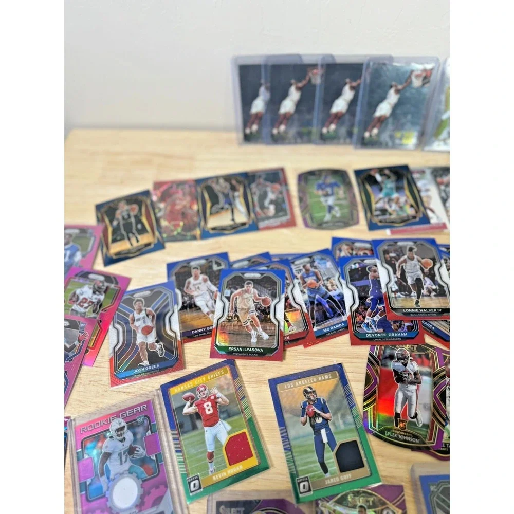 Sports Card Lot (200+ Cards) - Low End Cards Rookies Silvers SP Numbered READ