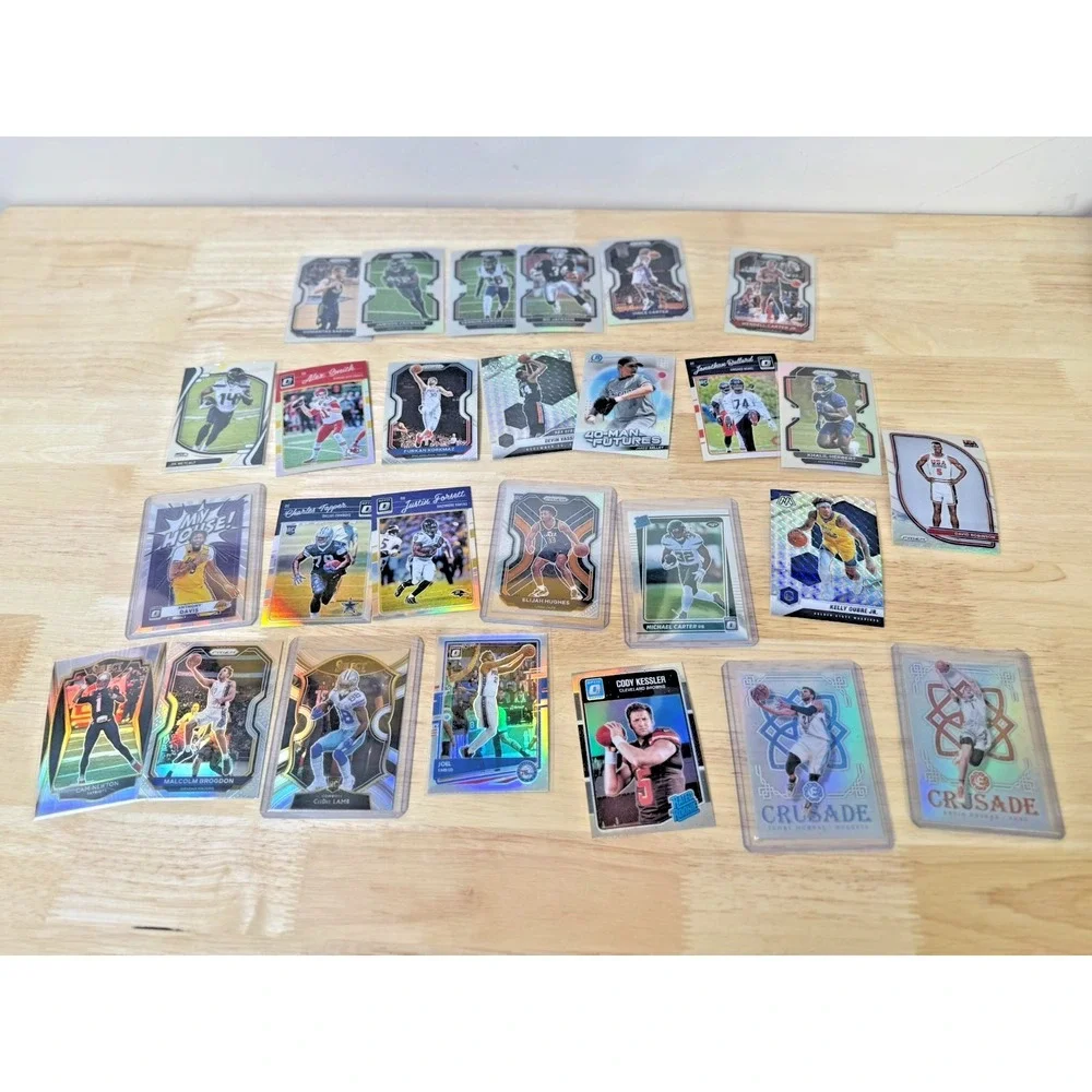 Sports Card Lot (200+ Cards) - Low End Cards Rookies Silvers SP Numbered READ