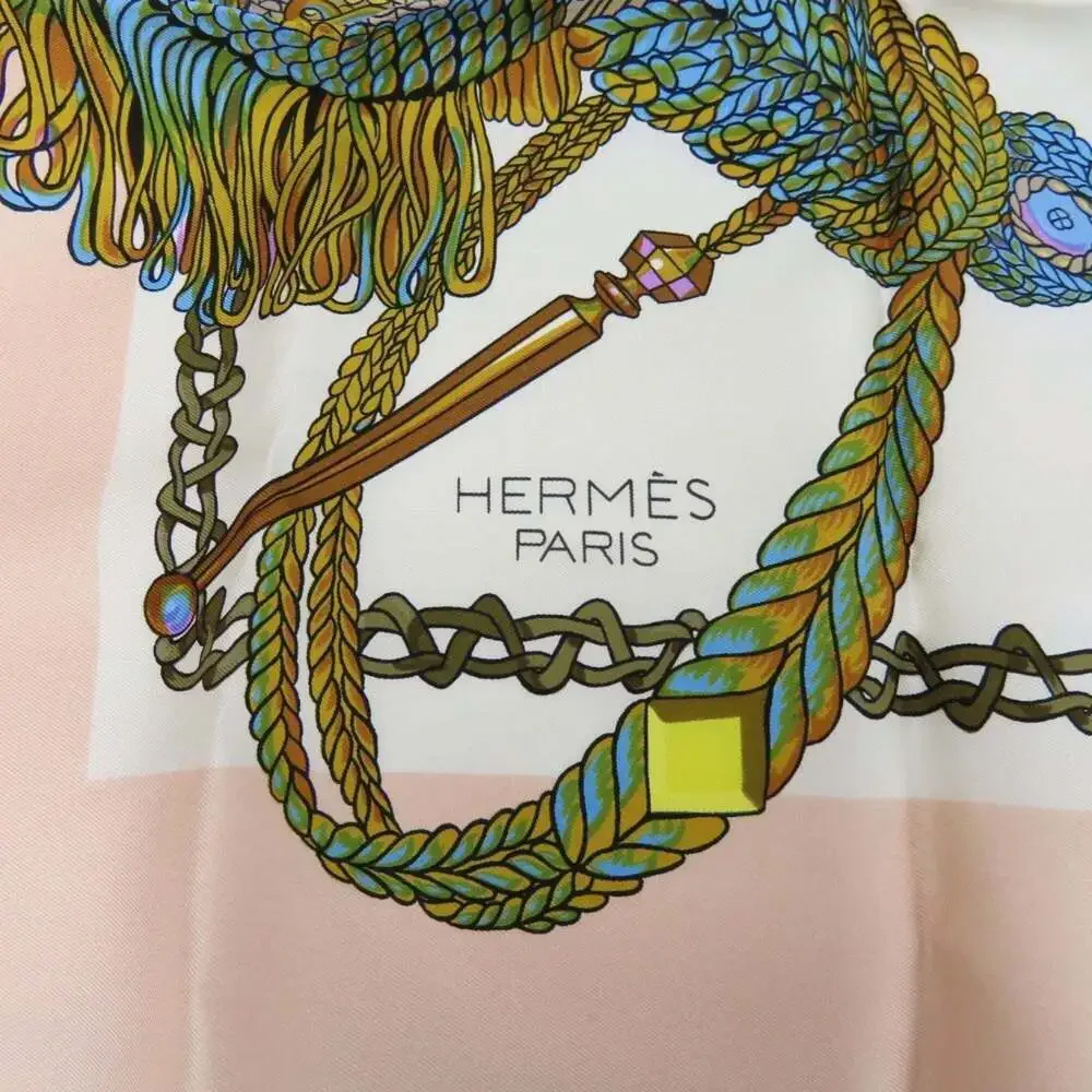 Hermes pink silk