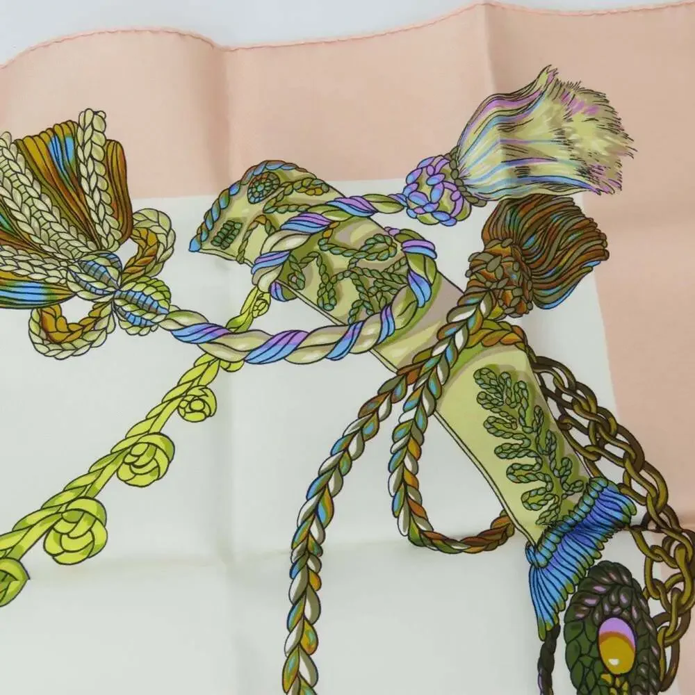 Hermes pink silk