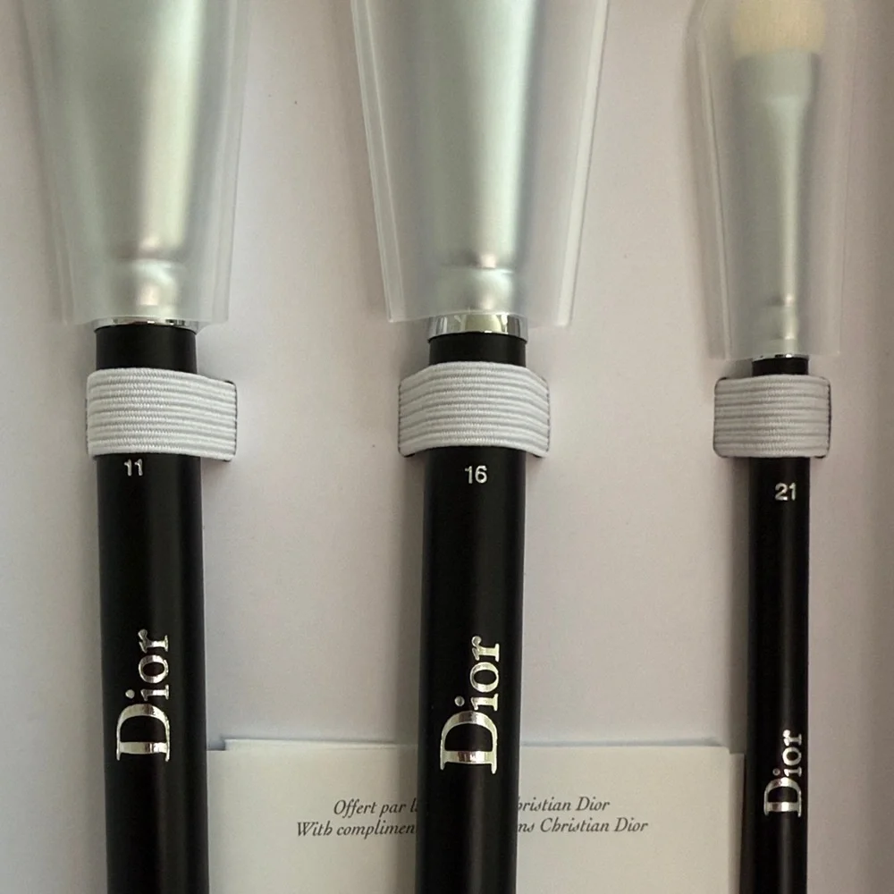 New Dior White & Black Makeup Brush Set with Case limited edition