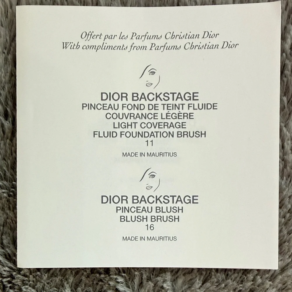 New Dior White & Black Makeup Brush Set with Case limited edition