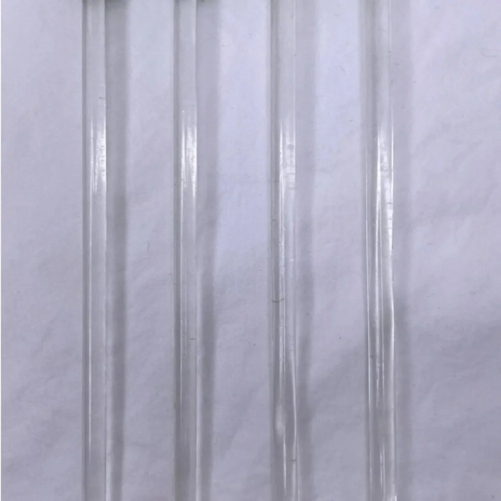 Pier 1 Christmas Tree Decorative Glass Swizzle Drink Set Of 4 Stir Sticks 8”