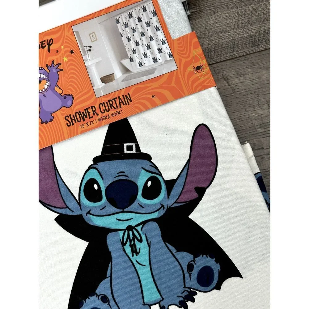 Disney Lilo and Stitch Halloween Cotton Shower‎ Curtain 72x72