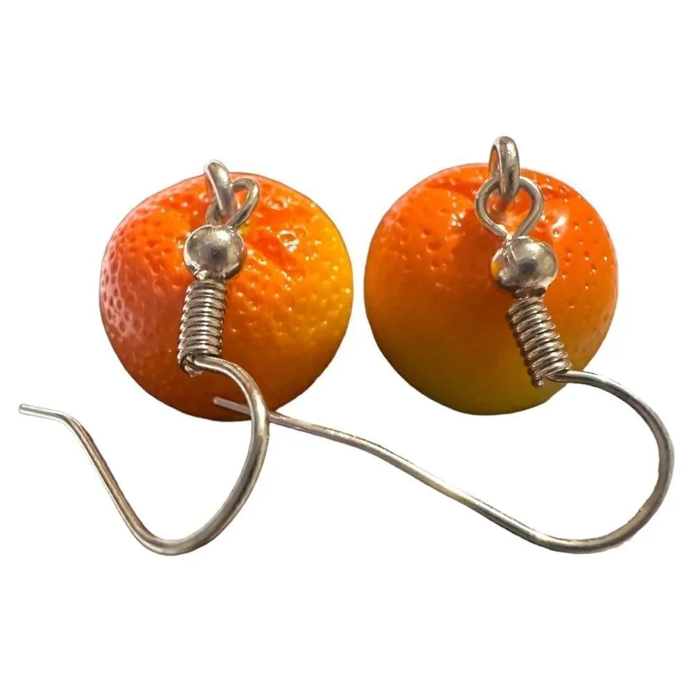 ORANGE women's earrings/ kids