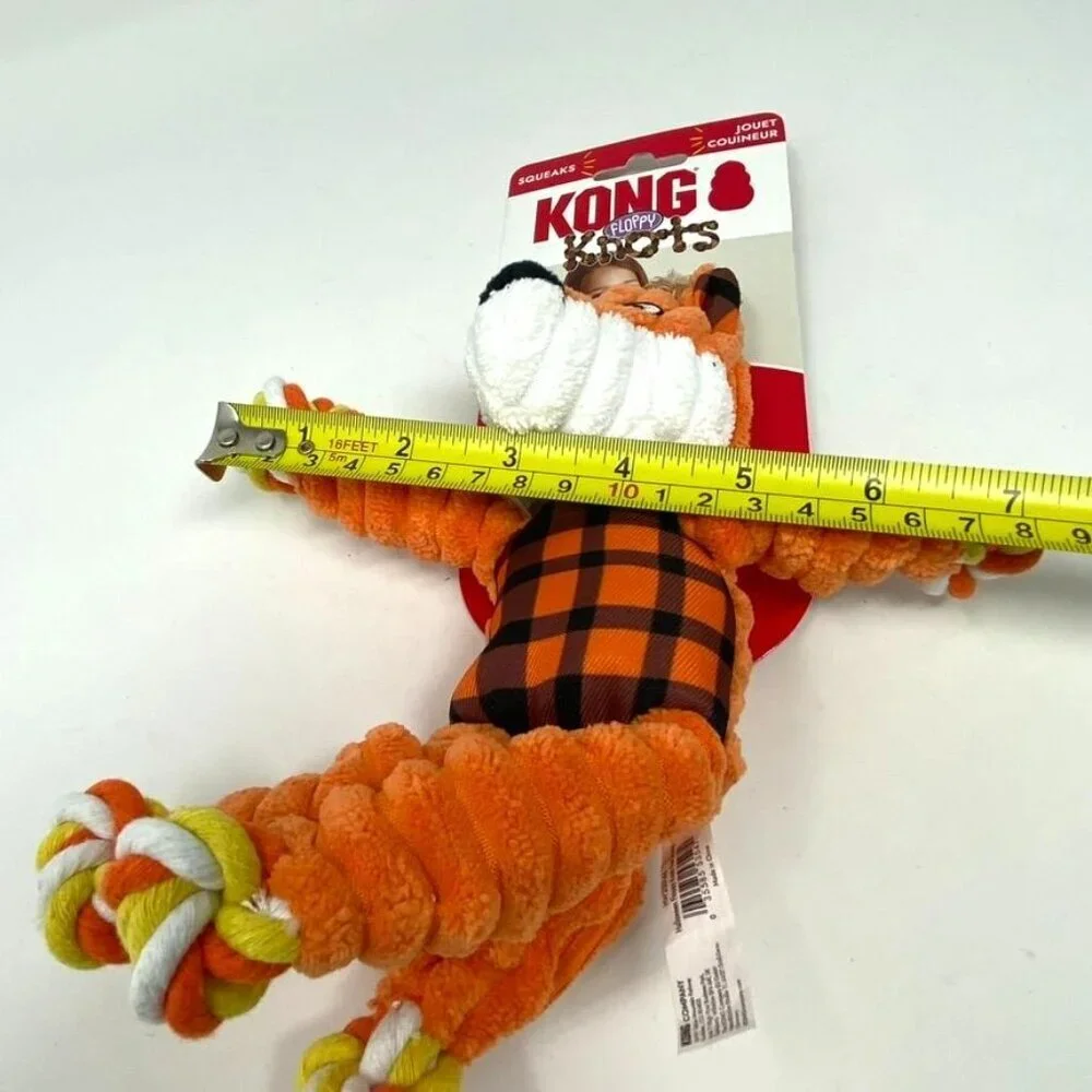 KONG Halloween Floppy Knots Fox Dog Animal Chew Toy Small Medium