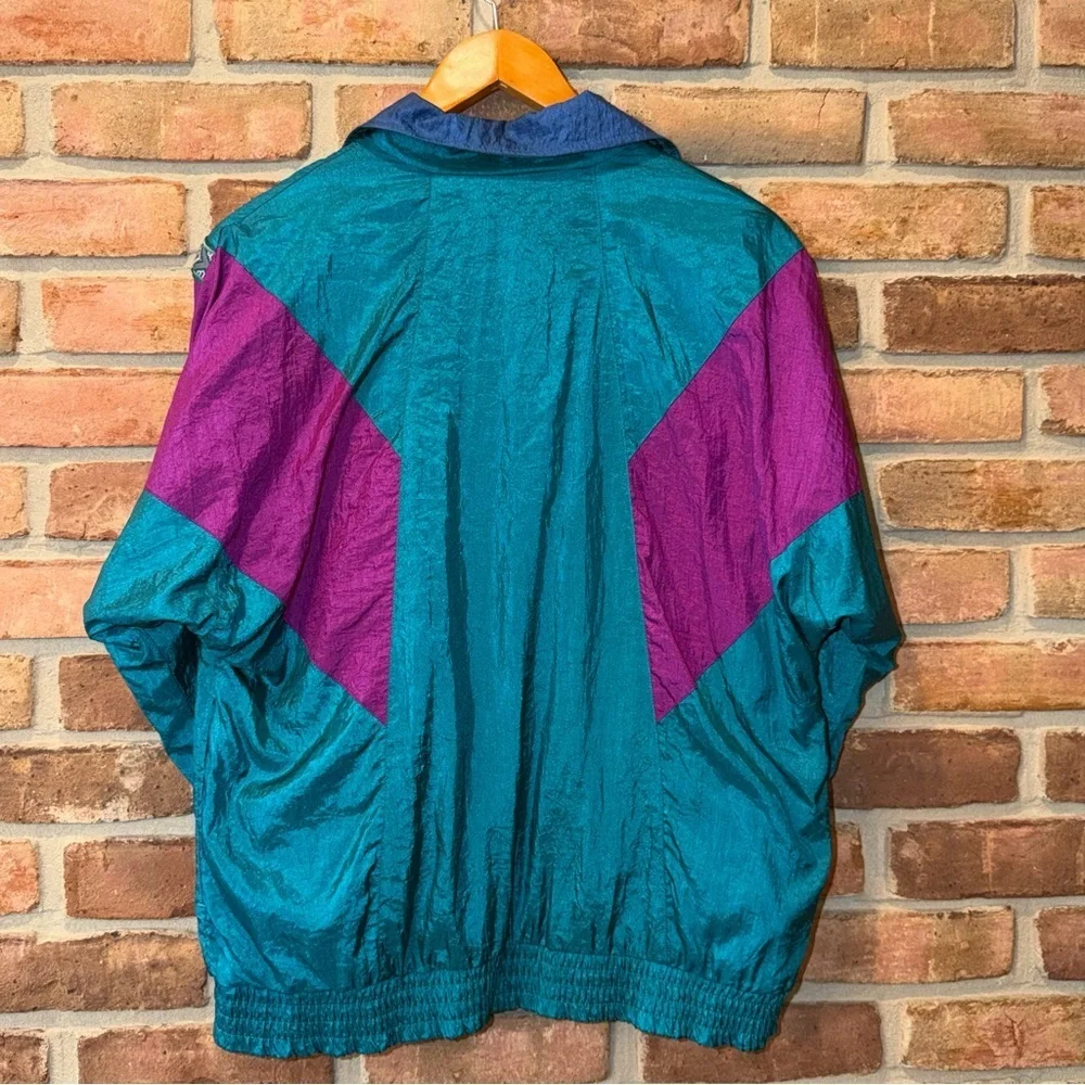 Vintage 90s Sunterra Colorblock Windbreaker Jacket – Size Large