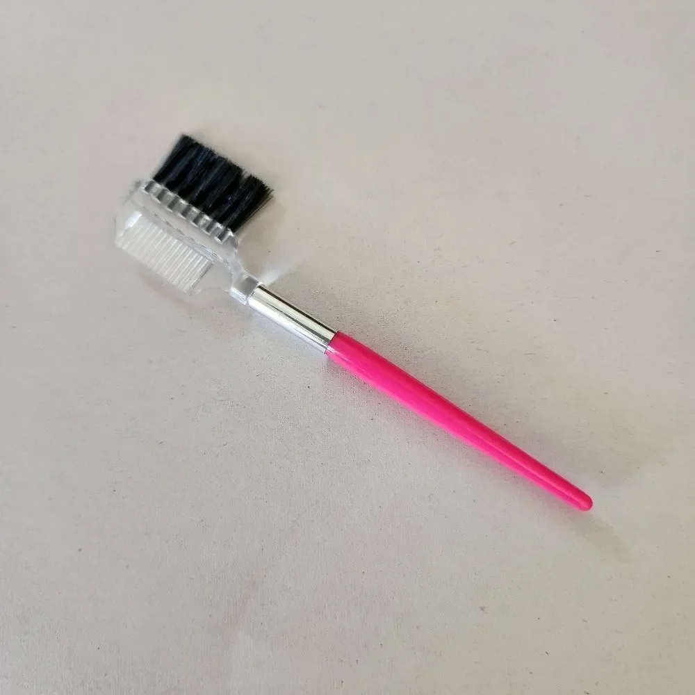 Avon Brow Kit with Pink Brush / Comb and Stencils - Storage Pouch