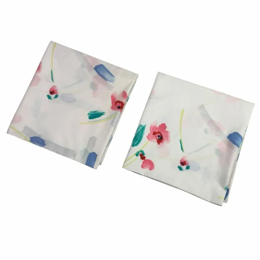 Springmaid King Pillowcase Set White Floral