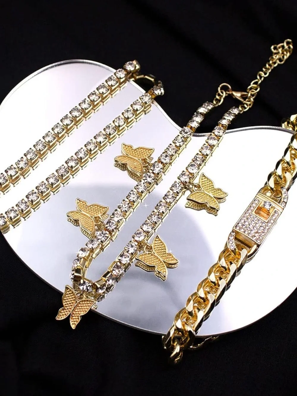 Anthropologie gold tone