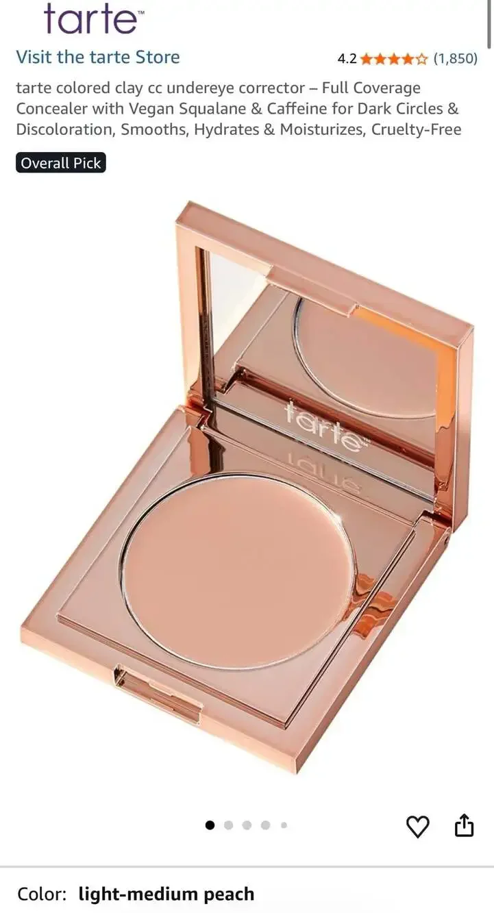 tarte Colored Clay CC Undereye Corrector Light-Medium Peach
