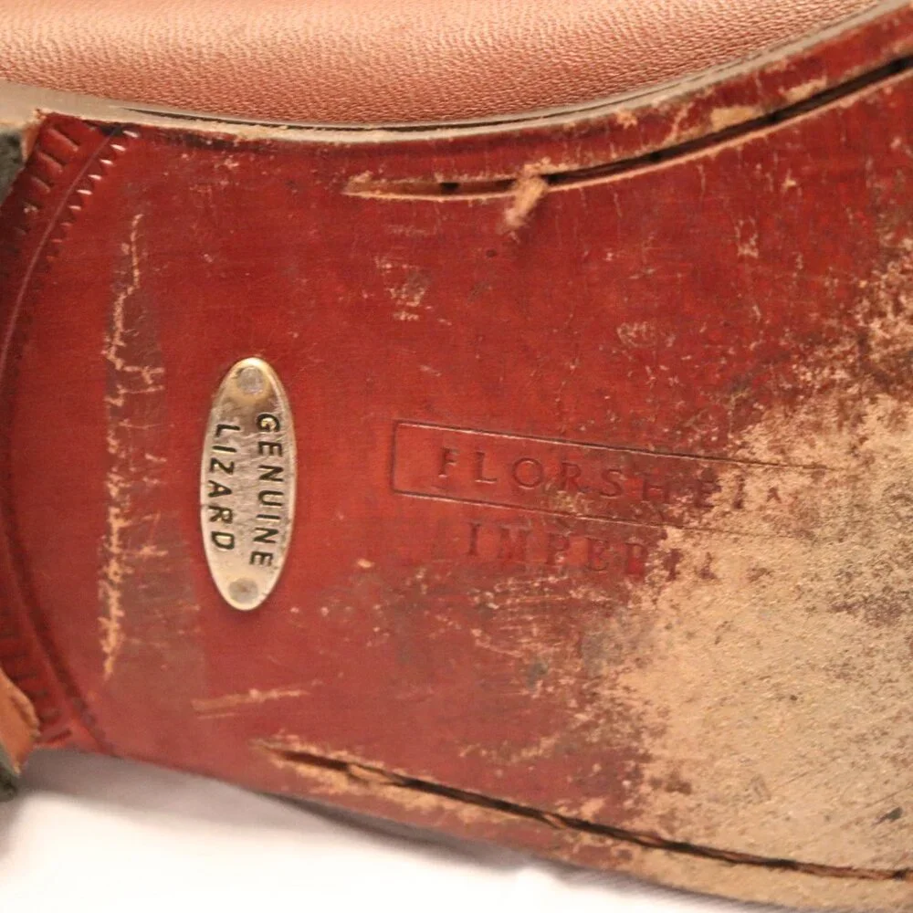 Men's‎ Dress Shoes Florsheim Imperial Genuine Lizard size 91/2 D Made in Brazil