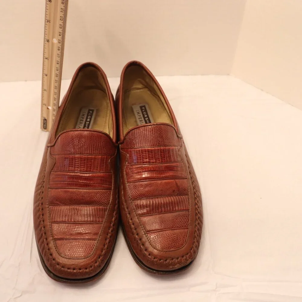 Men's‎ Dress Shoes Florsheim Imperial Genuine Lizard size 91/2 D Made in Brazil