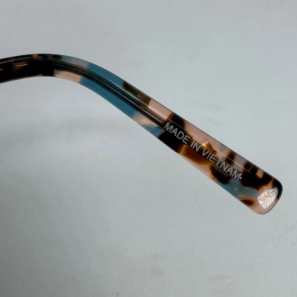 JONES‎ NEW YORK VJON786 Teal Havana Tortoise Eyeglasses Frames Only 51 16 135