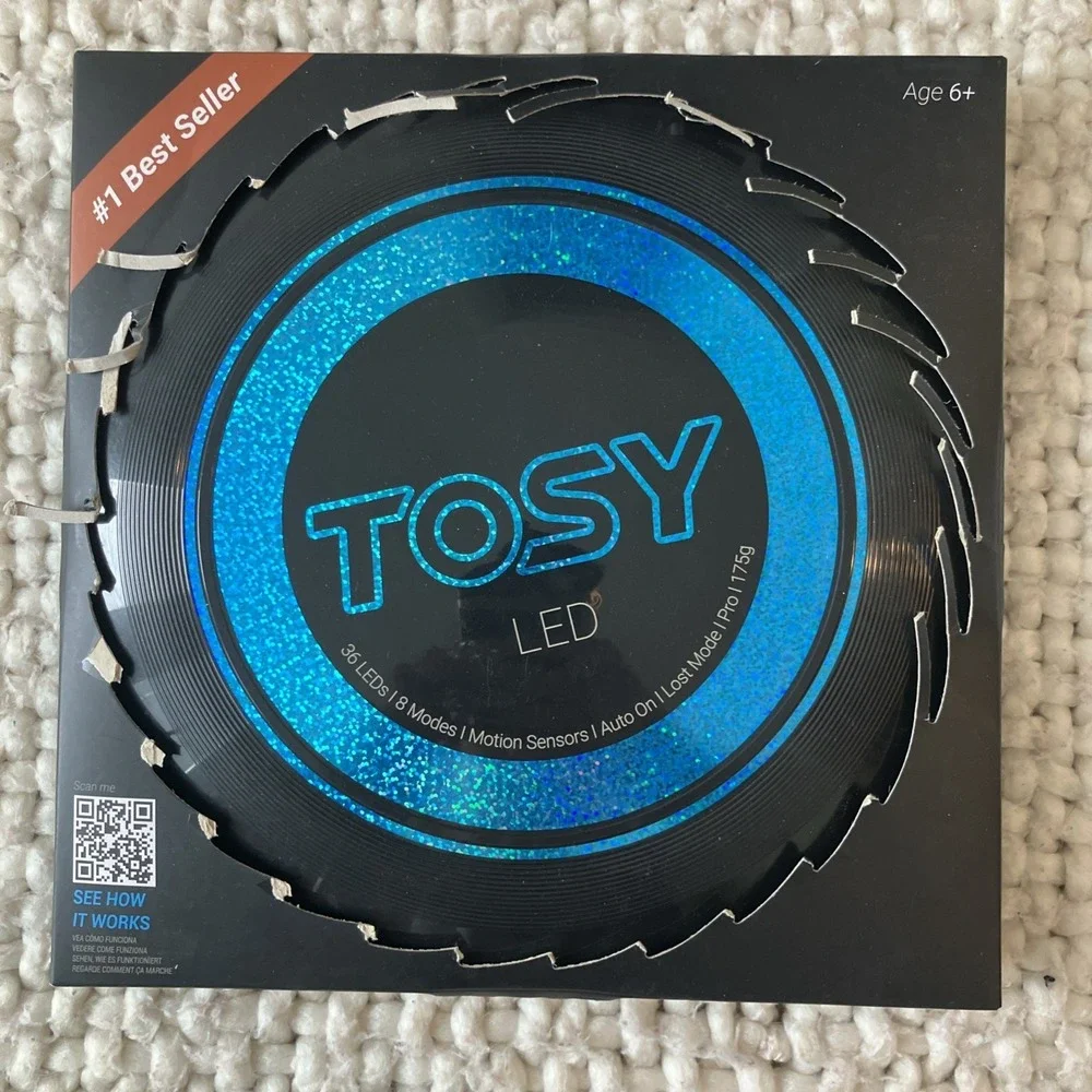 New TOSY Ultimate‎ Flying Disc LED Frisbee NIB