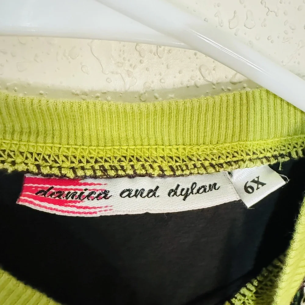 Danica and‎ Dylan brown green dress Girls boutique Beaded Detail Size 6x