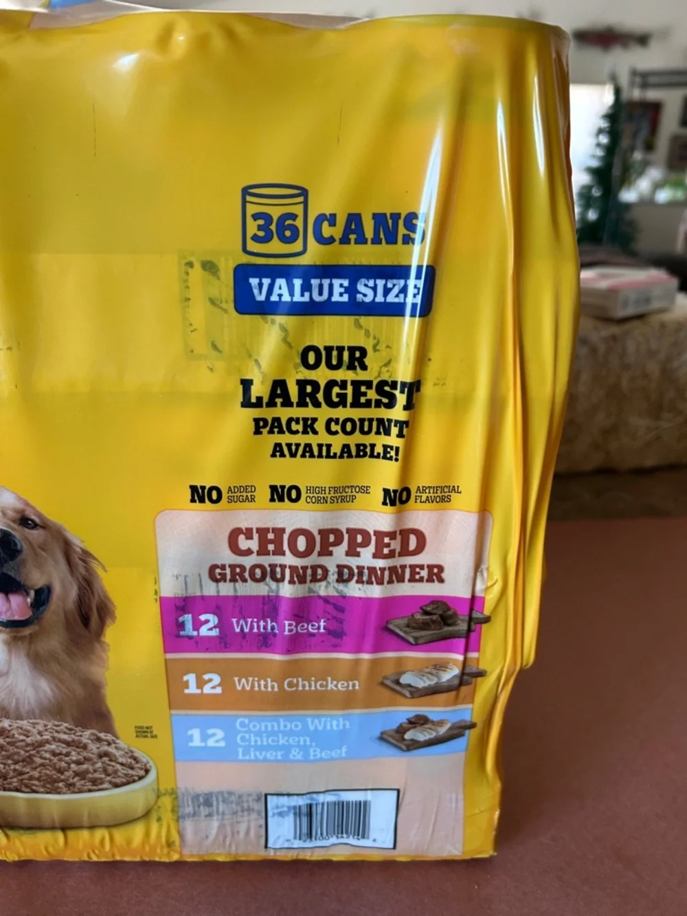 Pedigree 34 Cans of Chopped Ground Dog Food In Cans