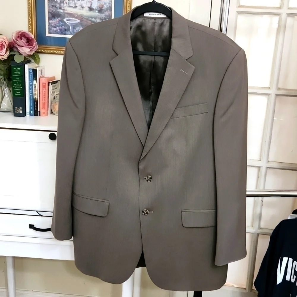 100%Wool Kenneth Cole Suite Blazer 44 / 38 Luxury Office Formal