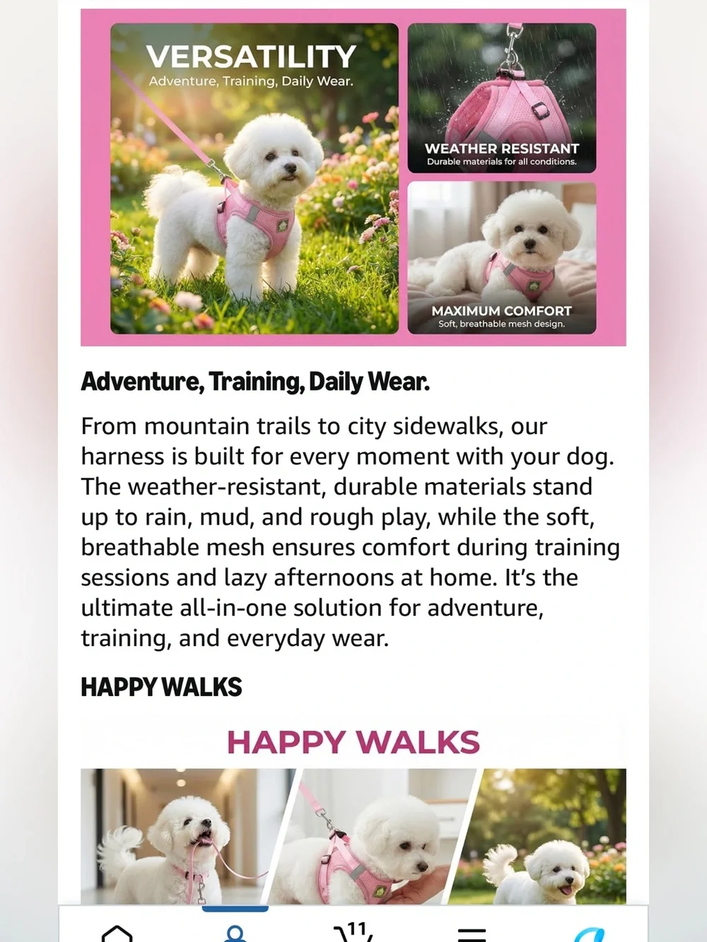 PAWZ dog harness