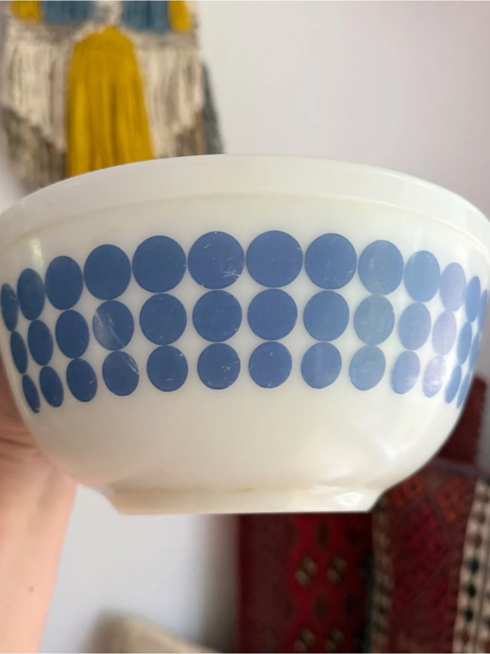 Pyrex vintage blue