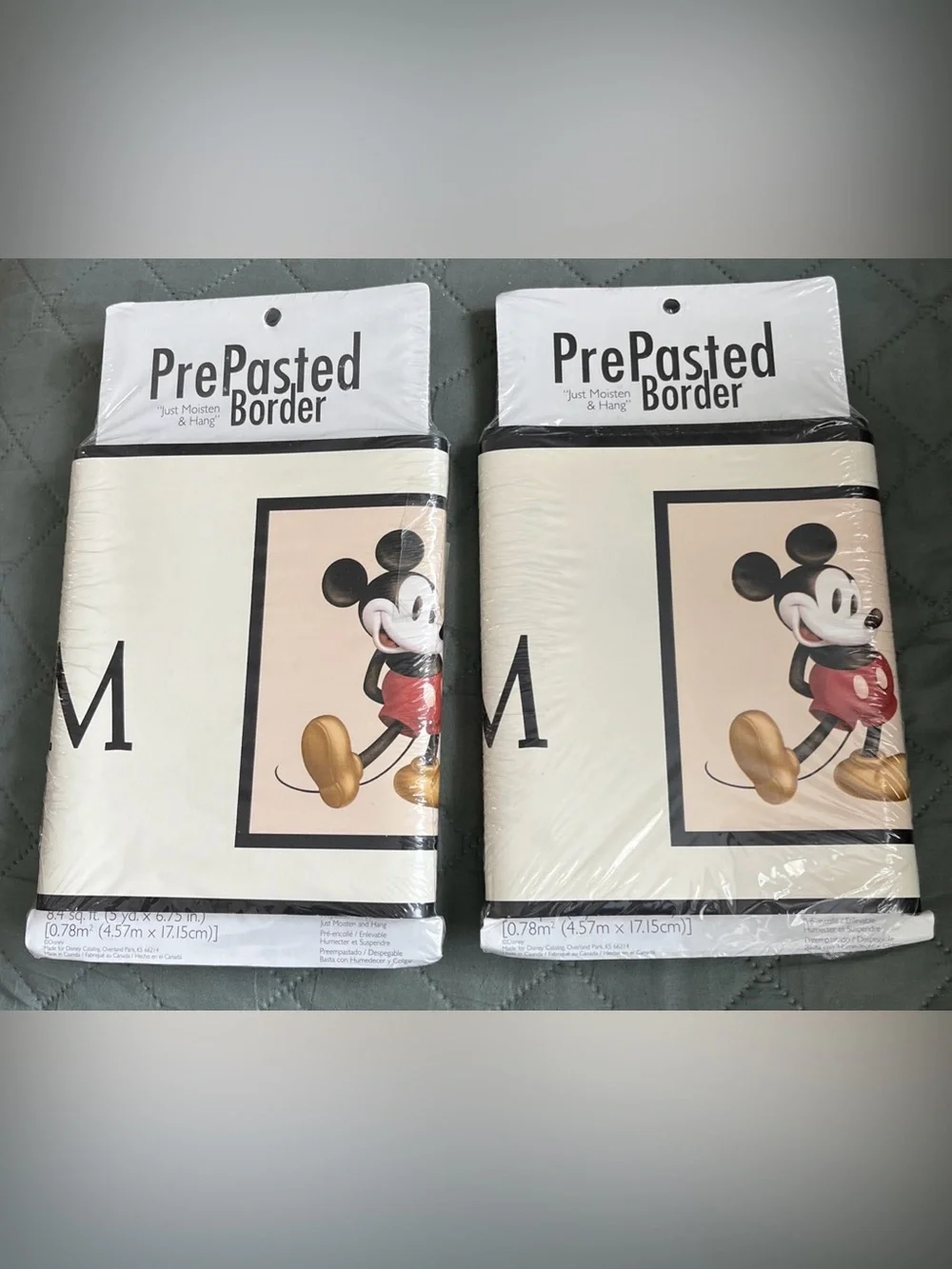 Wallpaper Border 2 NOS Catalog Classic Mickey Mouse Pre-Pasted  Border