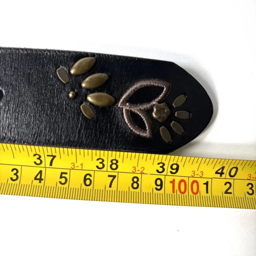 Fossil black leather