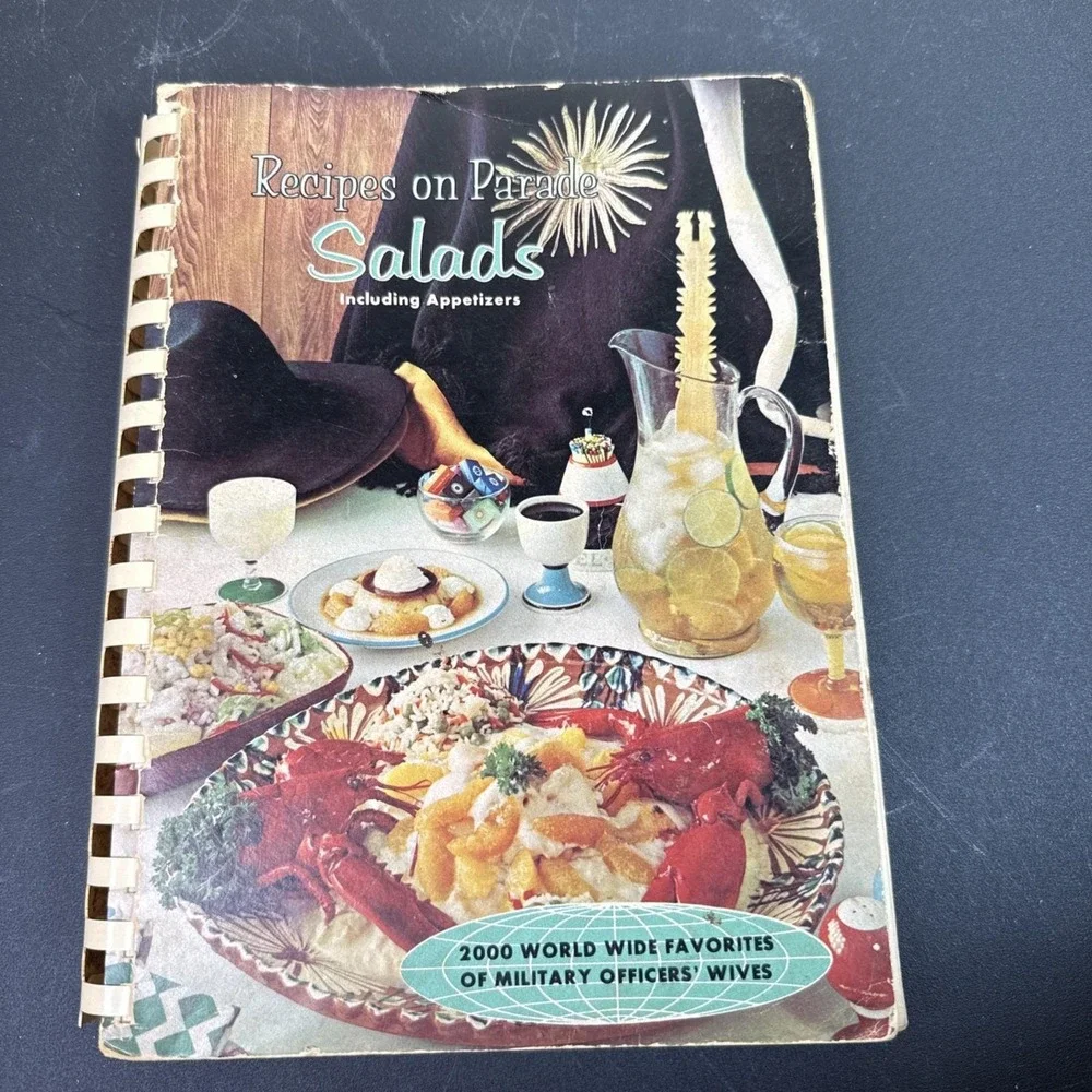 Recipes on‎ Parade Salads Cookbook 1966 Military Officers' Wives 2000 Recipes