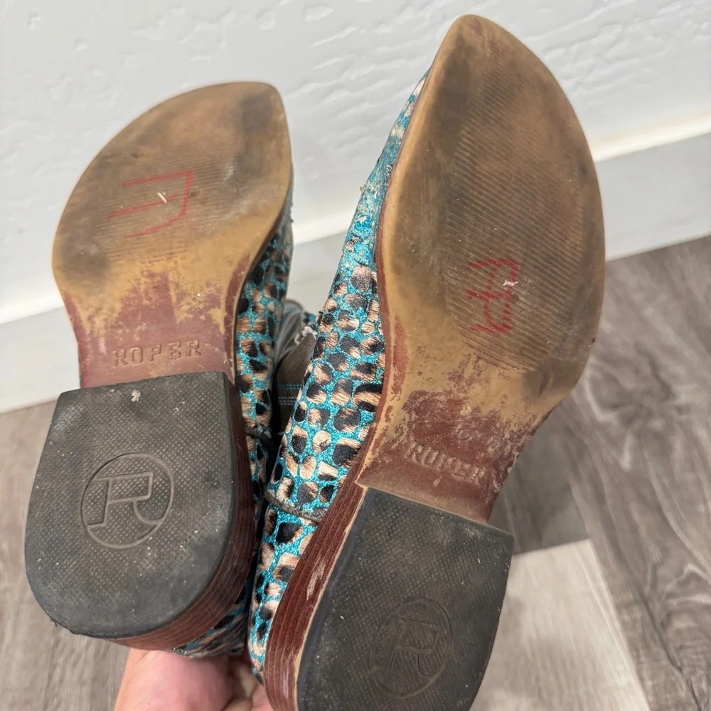 Roper boots leopard otherwise