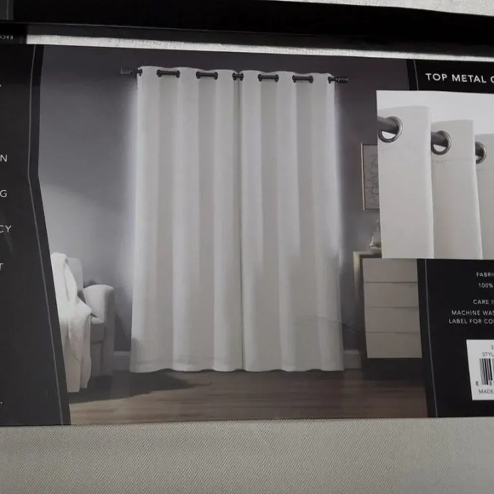 Celestial 2 Panels Room Darkening 4in1 Technology Off White Curtains