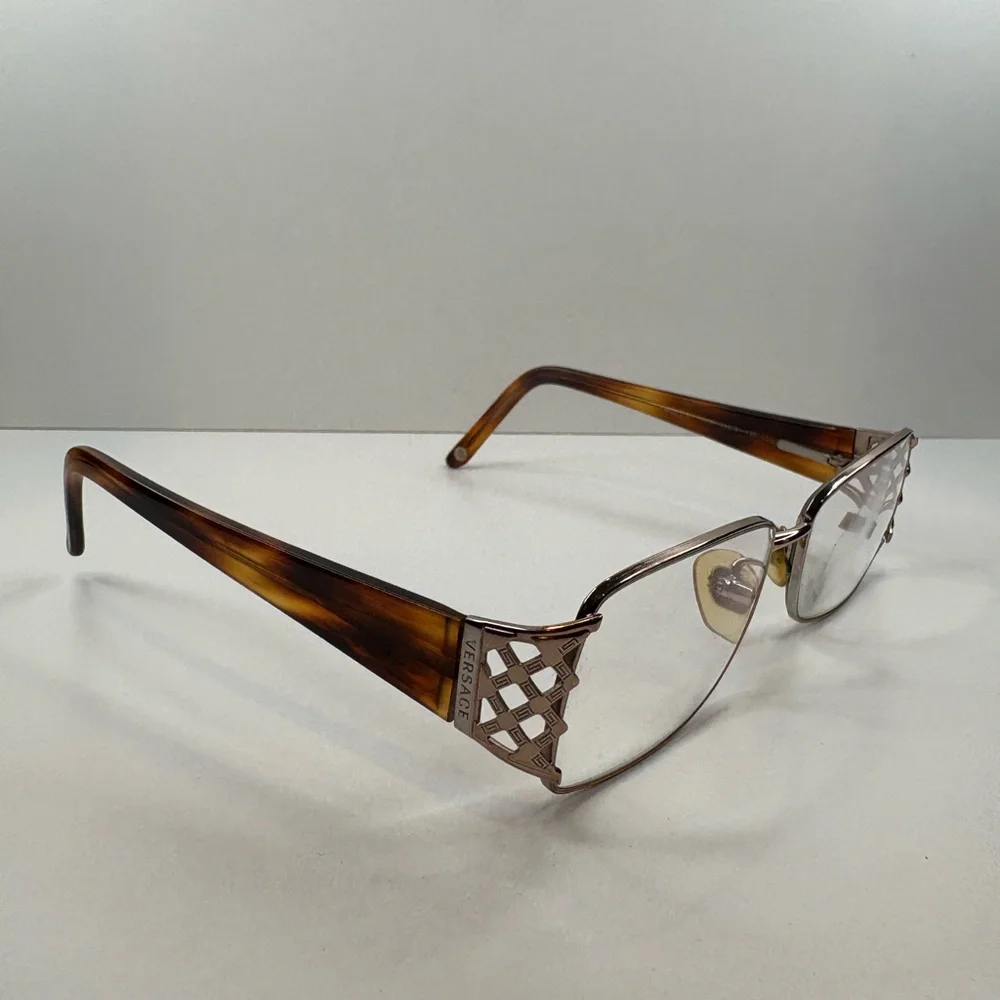 VERSACE EYEGLASSES MOD 1160 1052‎ 53•16•130 VERSACE GLASSES RECTANGULAR