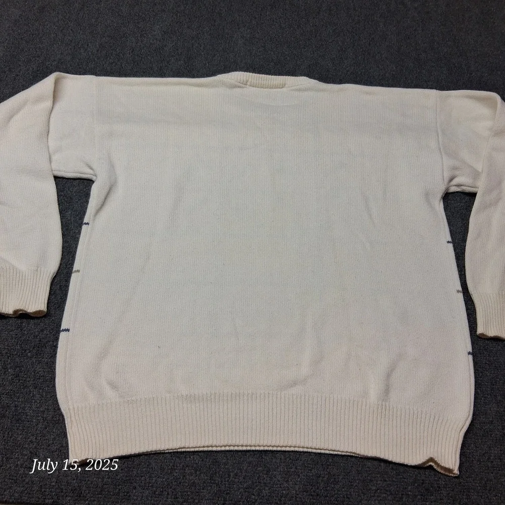 Vintage John Ashford Golf‎ Sweater Mens Size Large White
