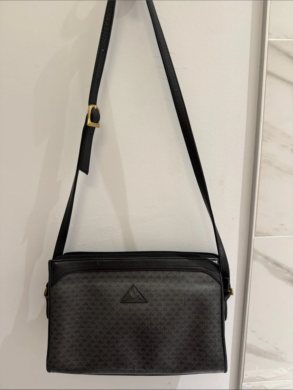 Vintage Liz Claiborne Monogram Shoulder Bag