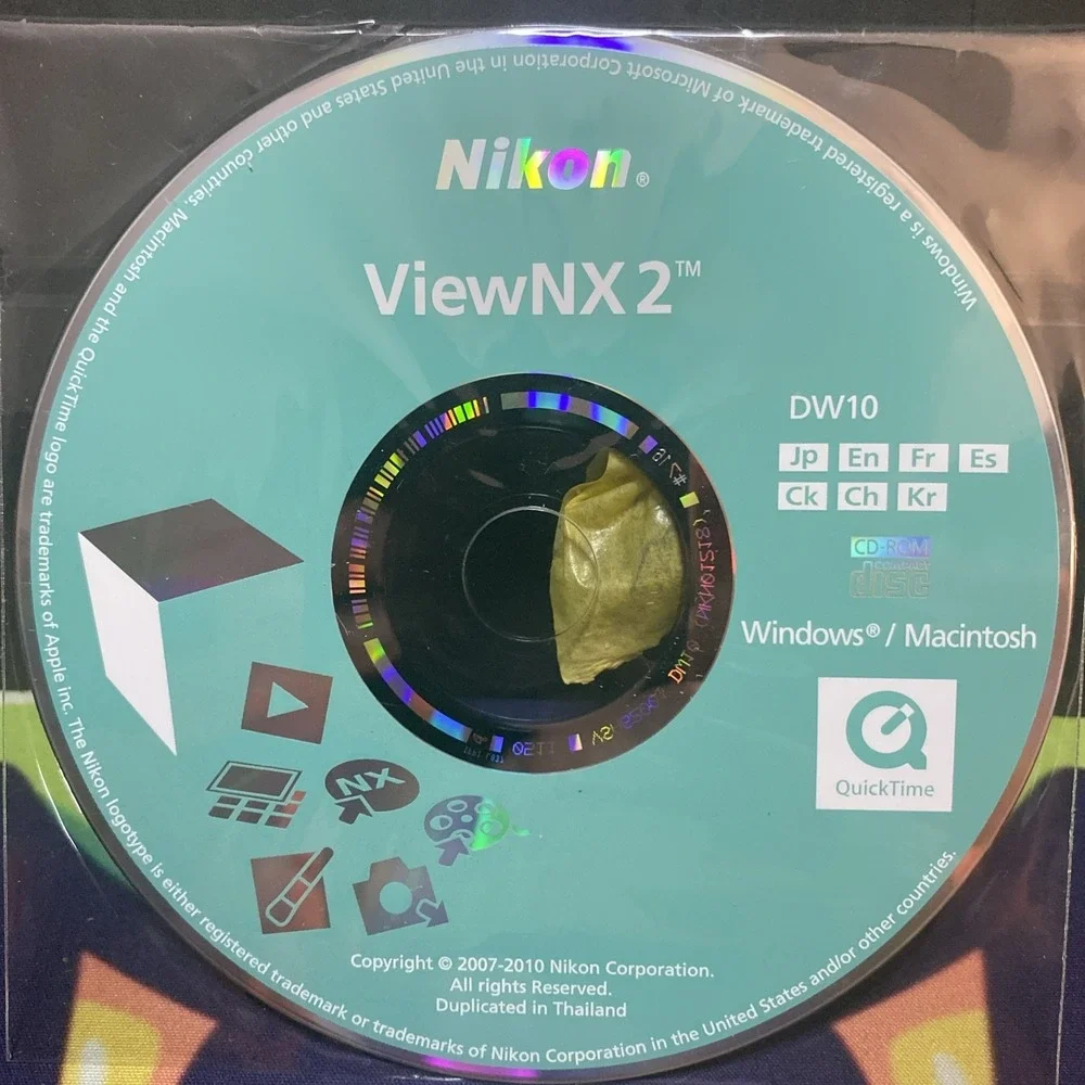 Nikon ViewNX 2 (DW16) Disc For Windows/Macintosh C3