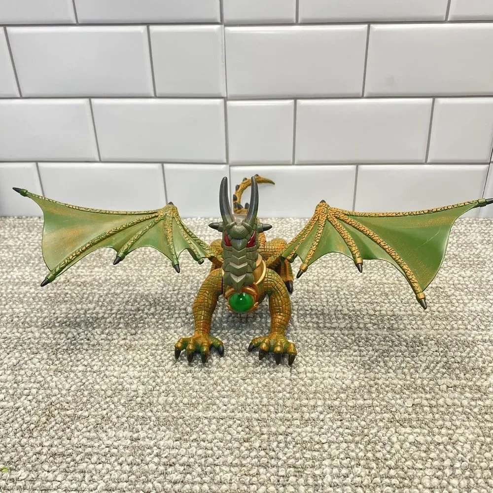 Mega Blox Krystal Wars Dragon W Crystal Green Gold Excellent Cond‎ H18