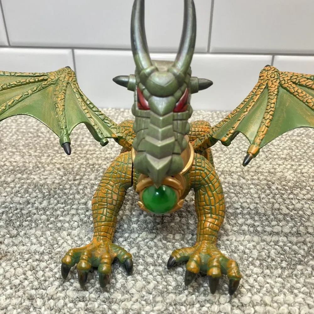 Mega Blox Krystal Wars Dragon W Crystal Green Gold Excellent Cond‎ H18