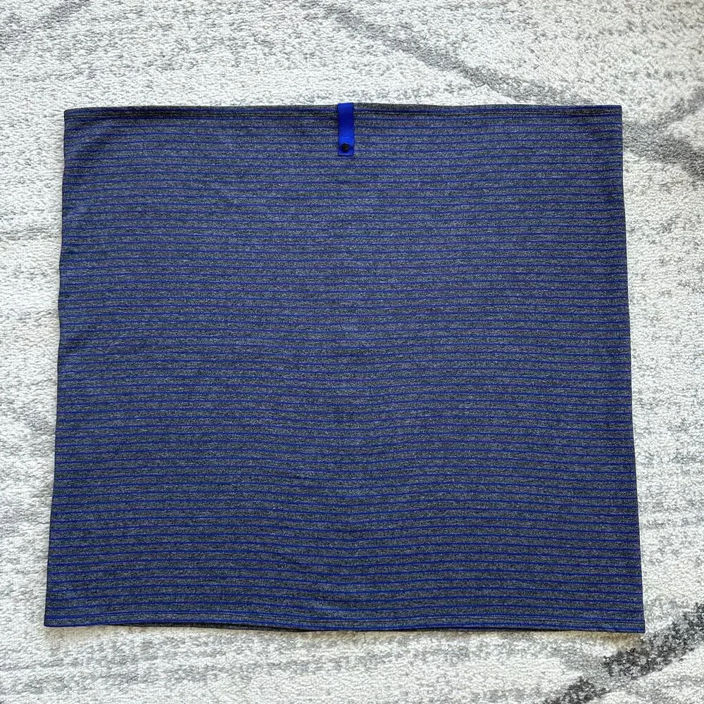 Lululemon Vinyasa Scarf Rulu Parallel Stripe Pigment Blue/Heather Black