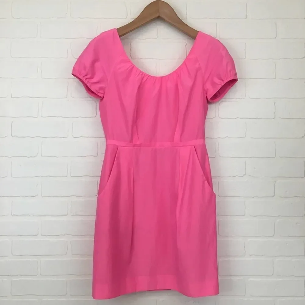 J. Crew Short Sleeve Scoop Neck Dress