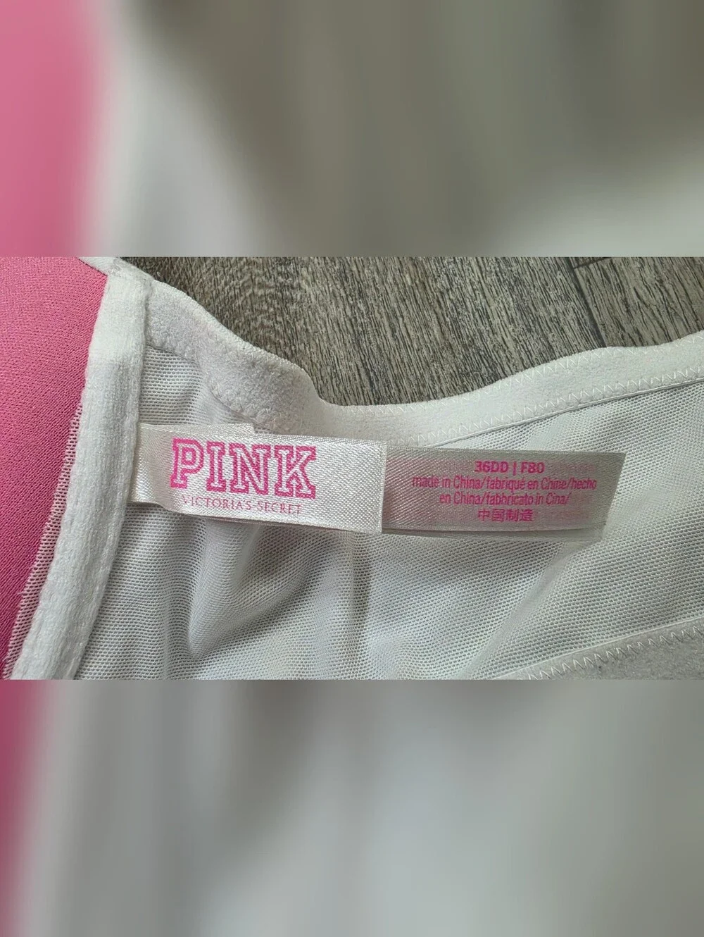 PINK Victoria's Secret Wear Everywhere Push-up Bra-Size 36DD