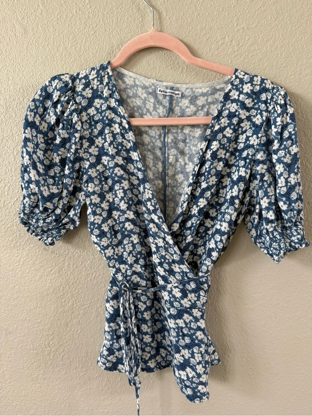 Reformation blue floral