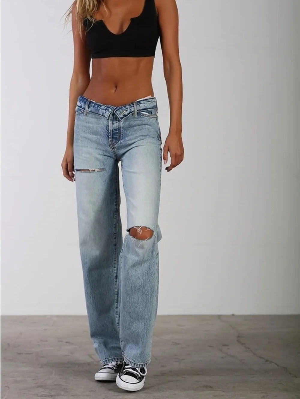 Revice Mixtape 2000's Folded Down Waistband Stone Washed Jeans Size 26 NEW