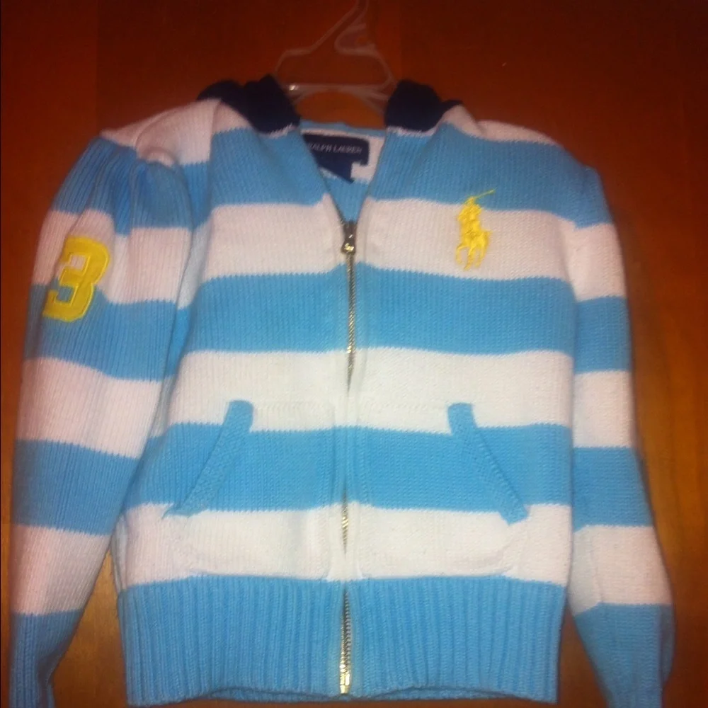 2 girls Ralph Lauren polo sweater jacket lot 11