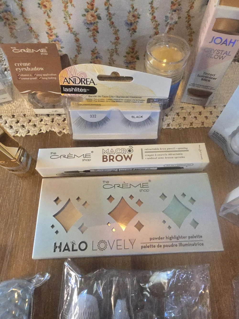 Martha Stewart Makeup Bag with The Creme Shop Kosas & Lottie London Products