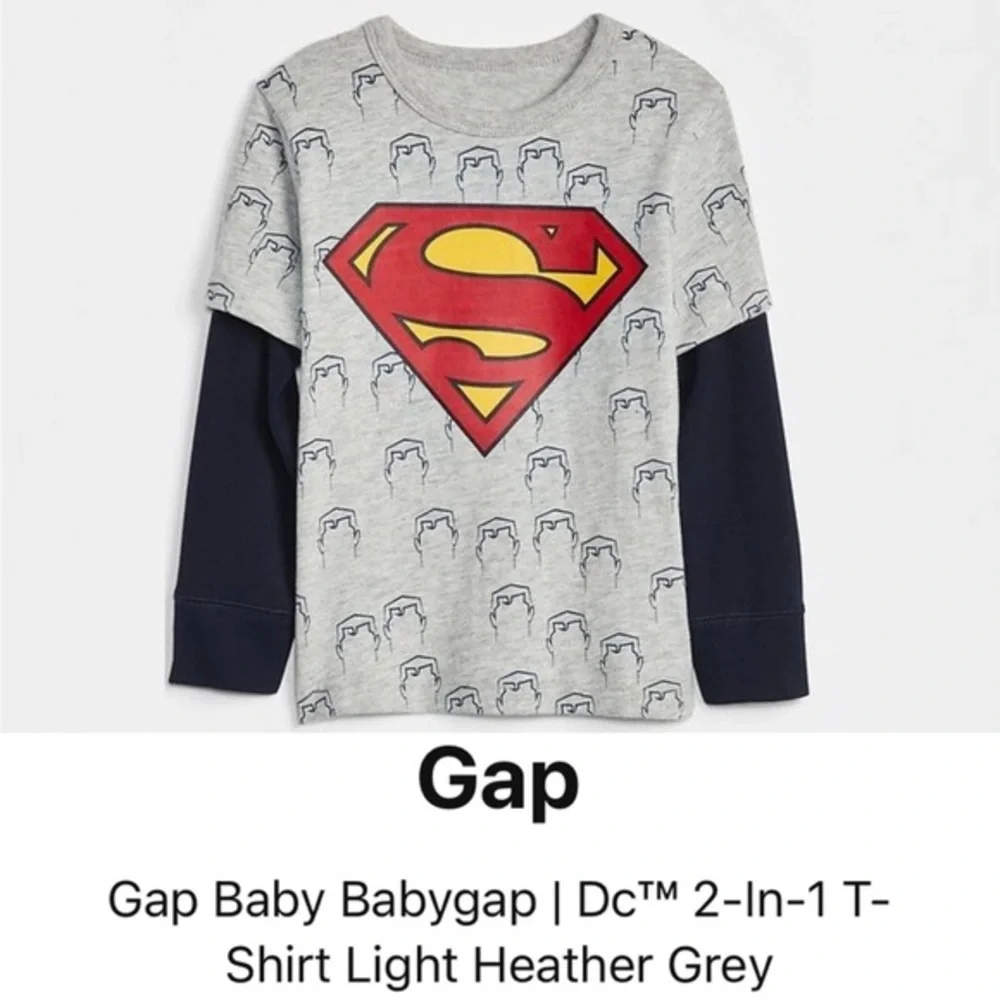 baby GAP DC Superman 2-In-1 Tee Size 2T
