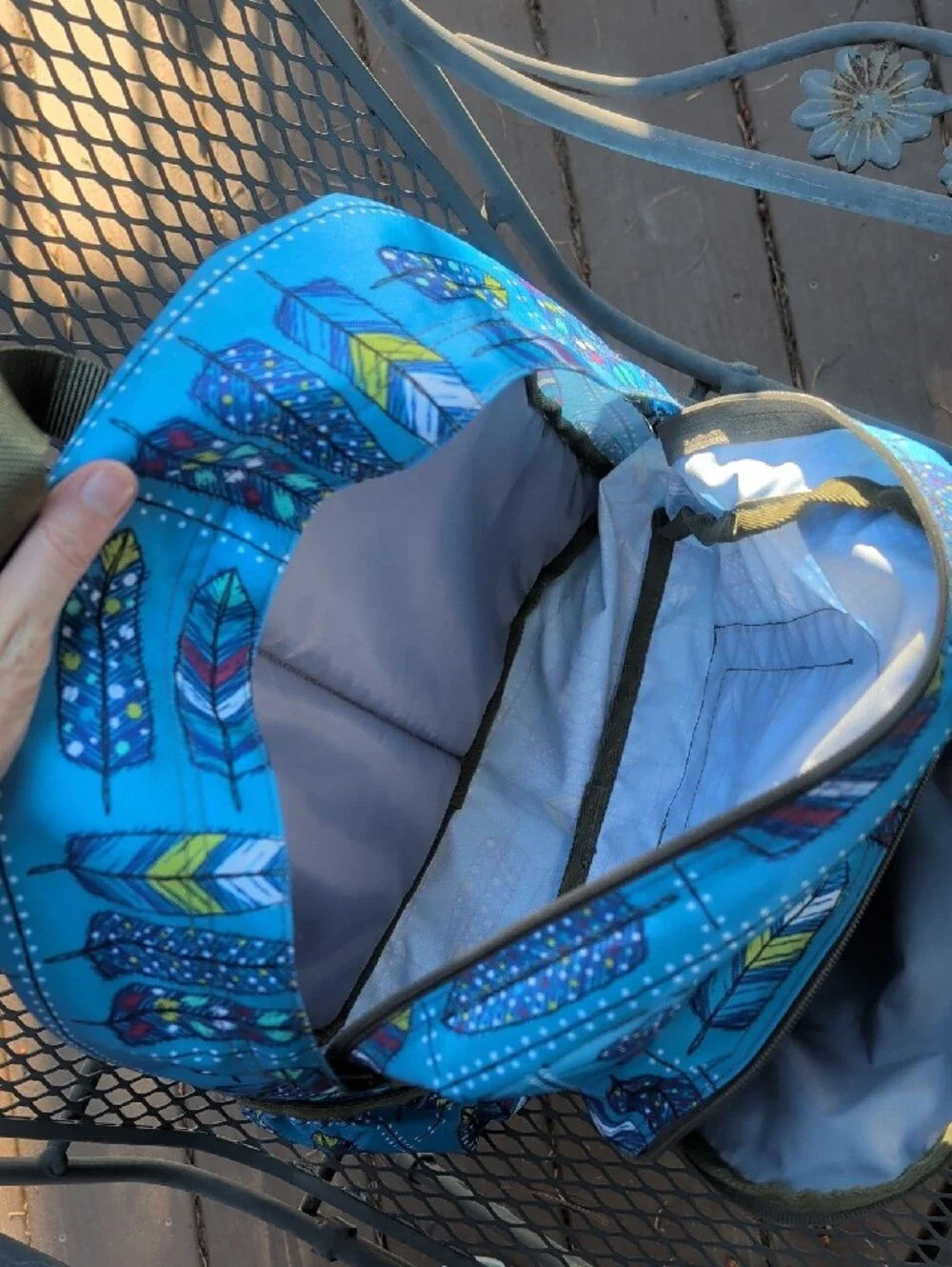 L.L. Bean bright blue